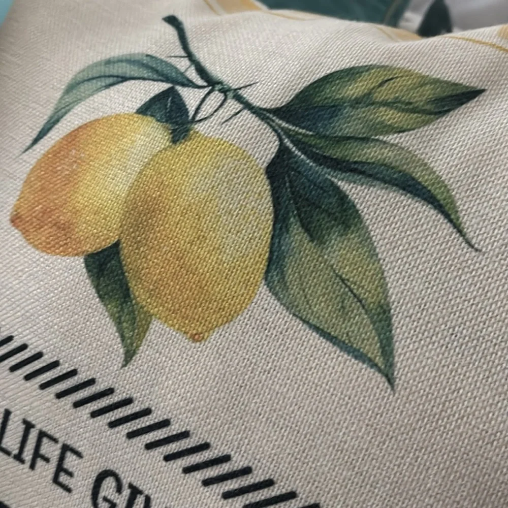 BOGO SALE Lemon Pillow Sweet Lemon Design ONE PILLOW New Final Sale